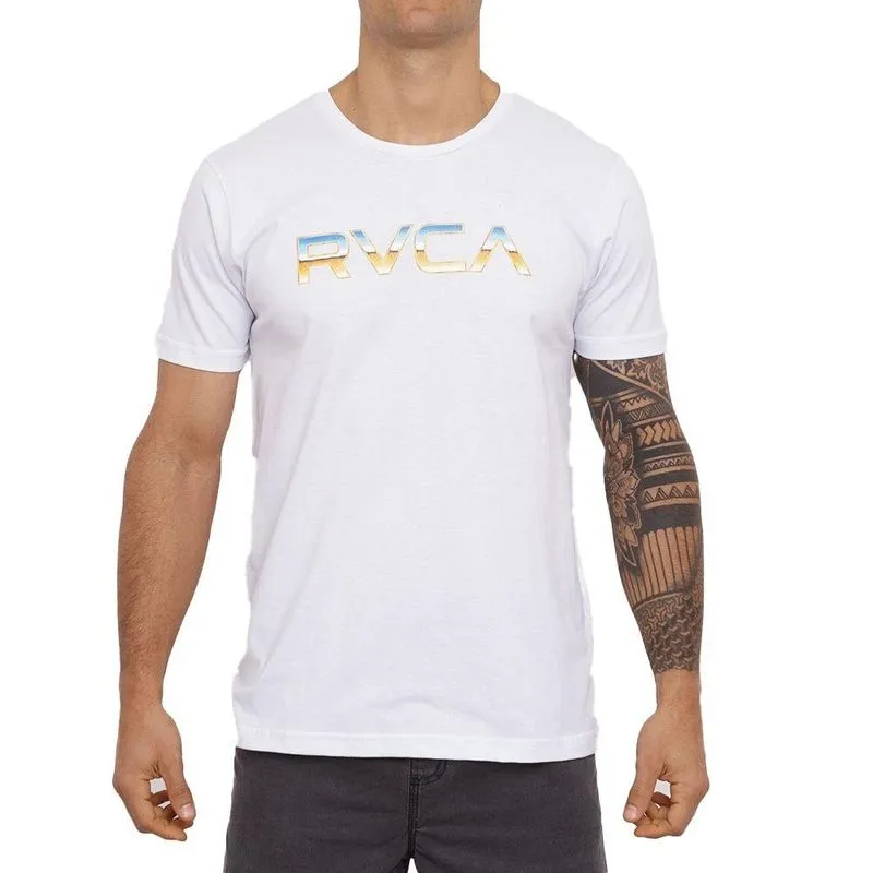 Camiseta RVCA Krome Masculina Branco P / branco