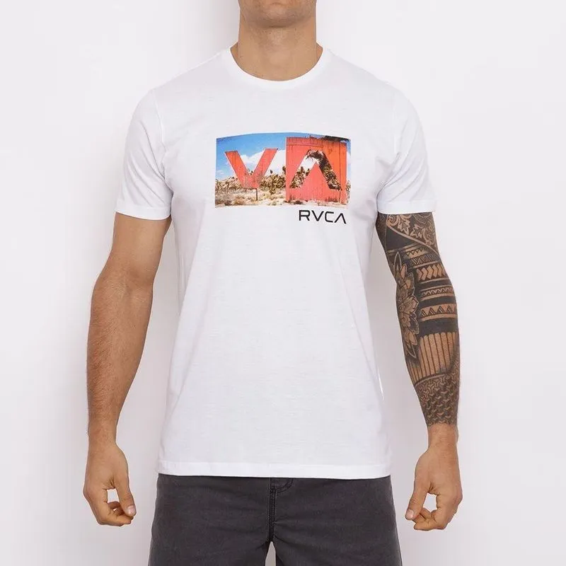 Camiseta RVCA Balance Box III Masculina Branco M / branco