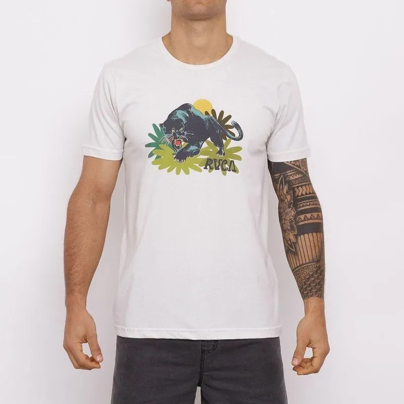 Camiseta RVCA Mel G Anp II Masculina Off White M / bege