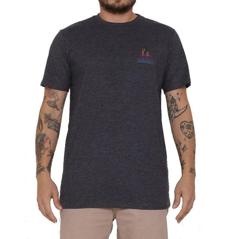 Camiseta Element Cabeza Masculina Cinza Escuro P / chumbo
