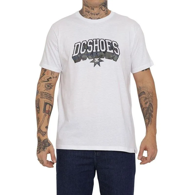 Camiseta DC Shoes DC Built Up Masculina Branco GG / branco