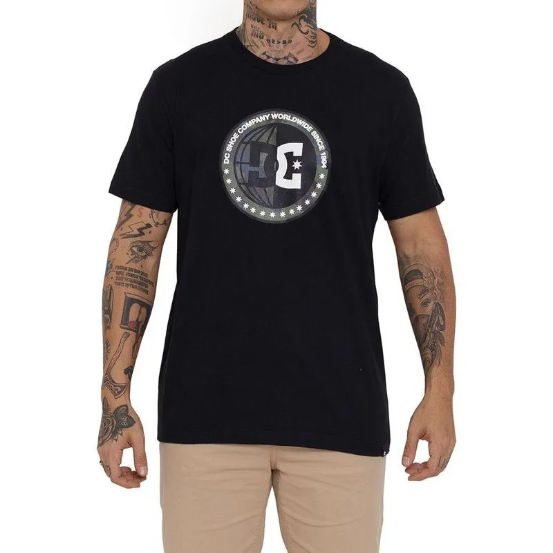 Camiseta DC Shoes DC Half Way Masculina Preto G / preto