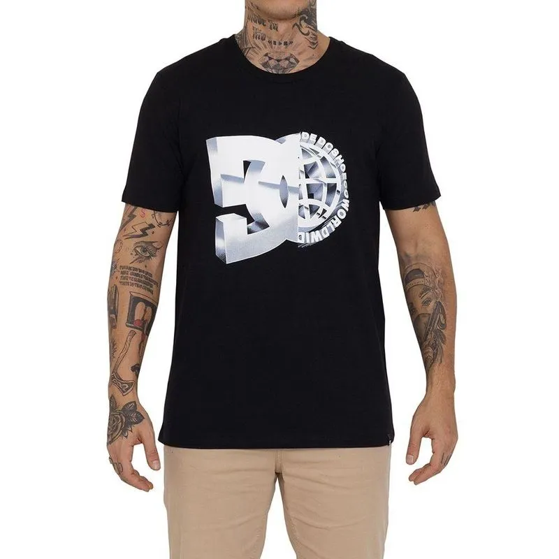 Camiseta DC Shoes Chrome Dome Masculina Preto G / preto