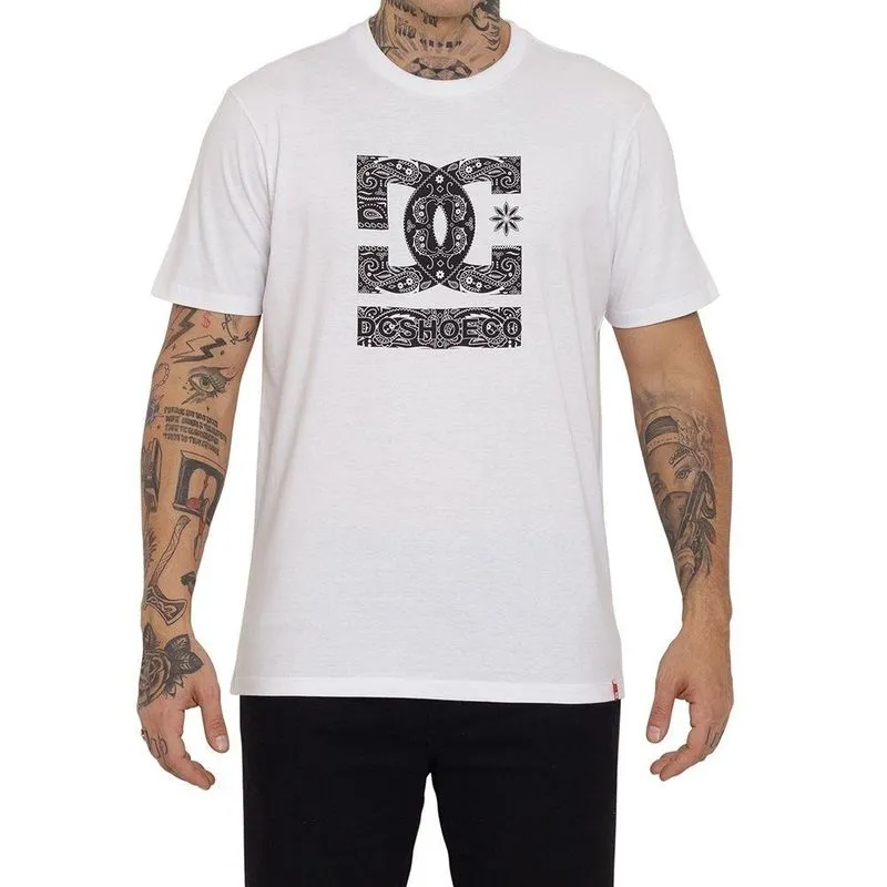 Camiseta DC Shoes Paisley Pieces Masculina Branco P / branco
