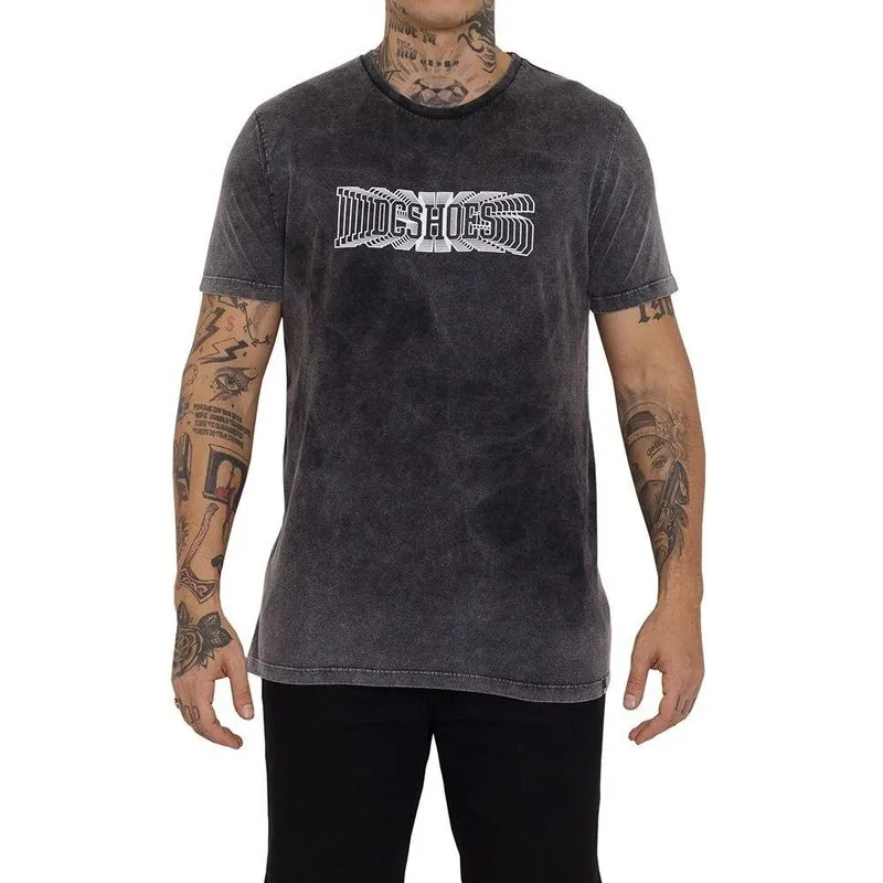 Camiseta DC Shoes International Steps Masculina Cinza Escuro M / chumbo