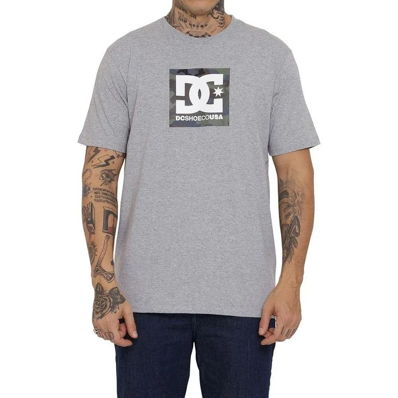 Camiseta DC Shoes Square Star Bandana Fill Masculina Cinza G / cinza