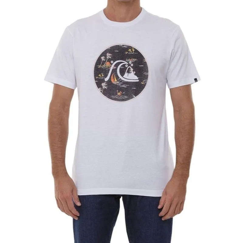 Camiseta Quiksilver Jungle Boogie Masculina Branco G / branco