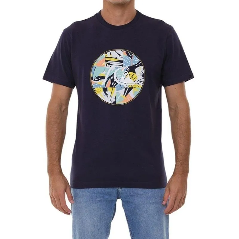 Camiseta Quiksilver Jungle Boogie Masculina Azul Marinho G / azul-escuro