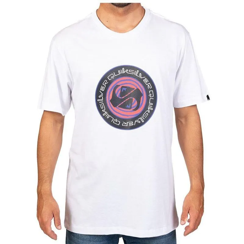Camiseta Quiksilver Circle Game Masculina Branco GG / branco