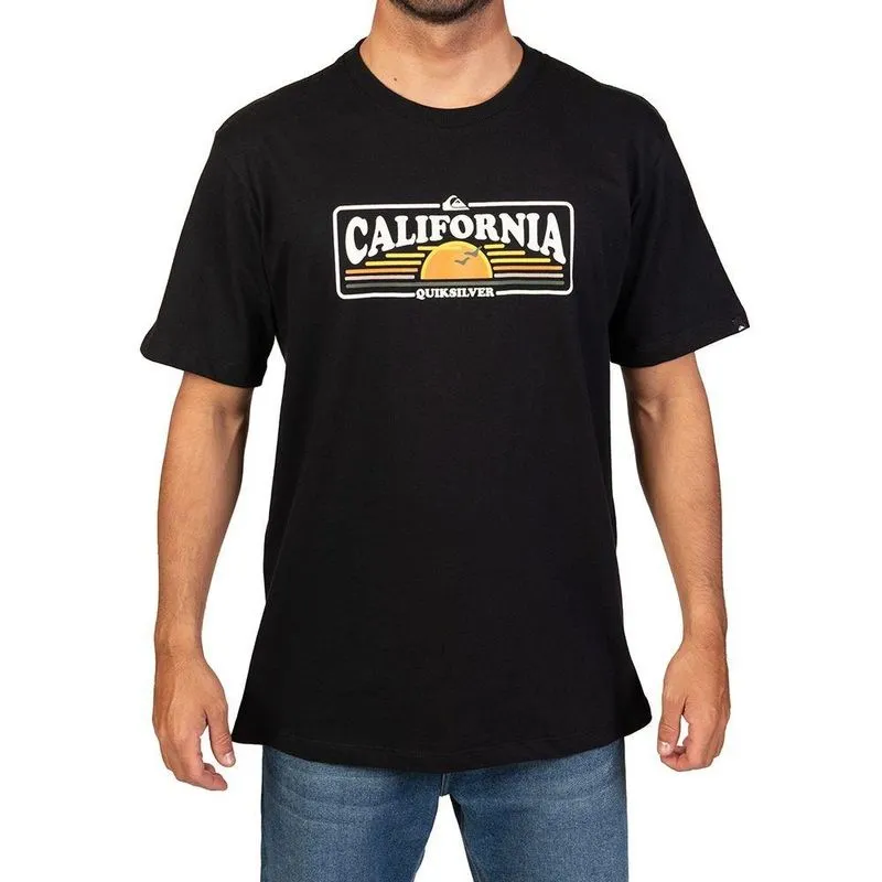 Camiseta Quiksilver CA Sunshine Masculina Preto G / preto
