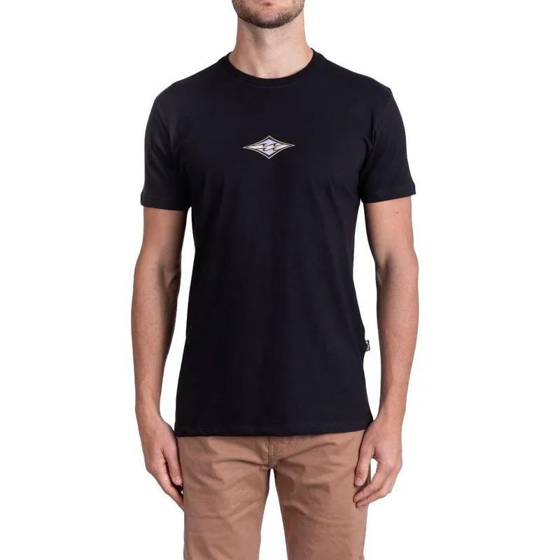 Camiseta Billabong Logo Diamond Wave Masculina Preto GG / preto