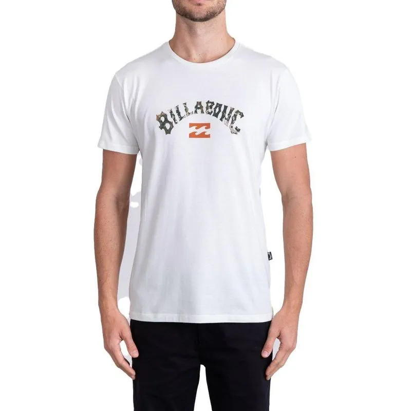 Camiseta Billabong Arch Fill Camo Masculina Off White G / bege