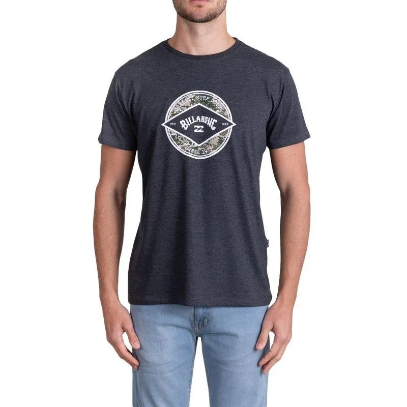Camiseta Billabong Rotor Arch Camo Masculina Cinza Escuro G / chumbo