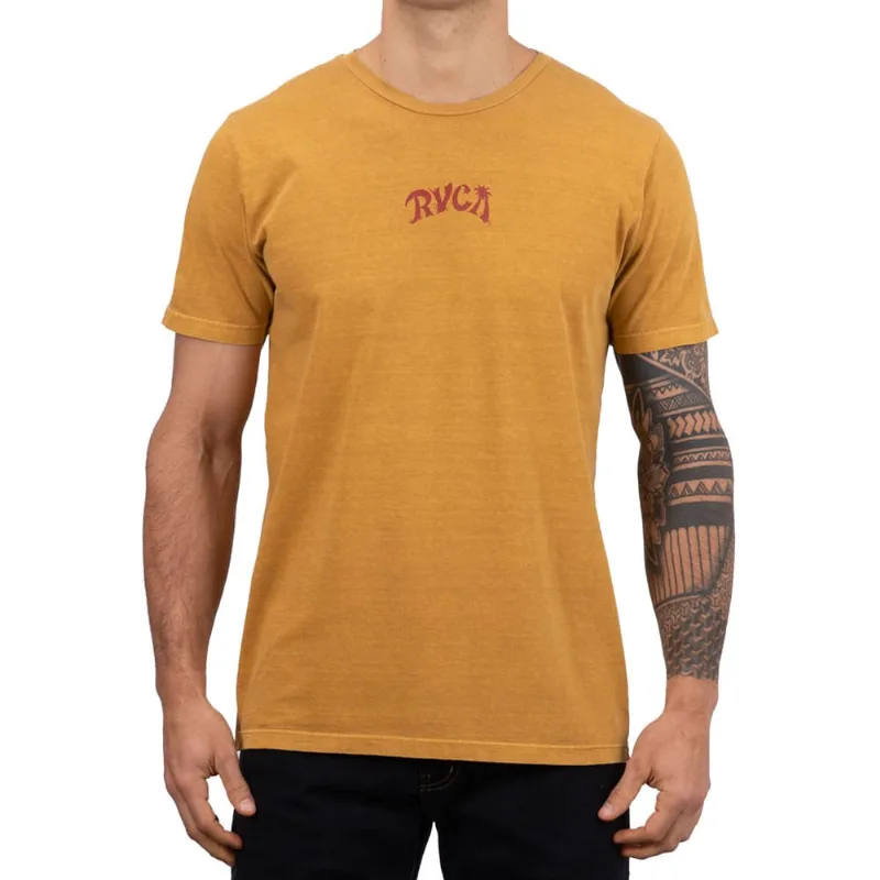Camiseta Rvca Lost Island Amarela