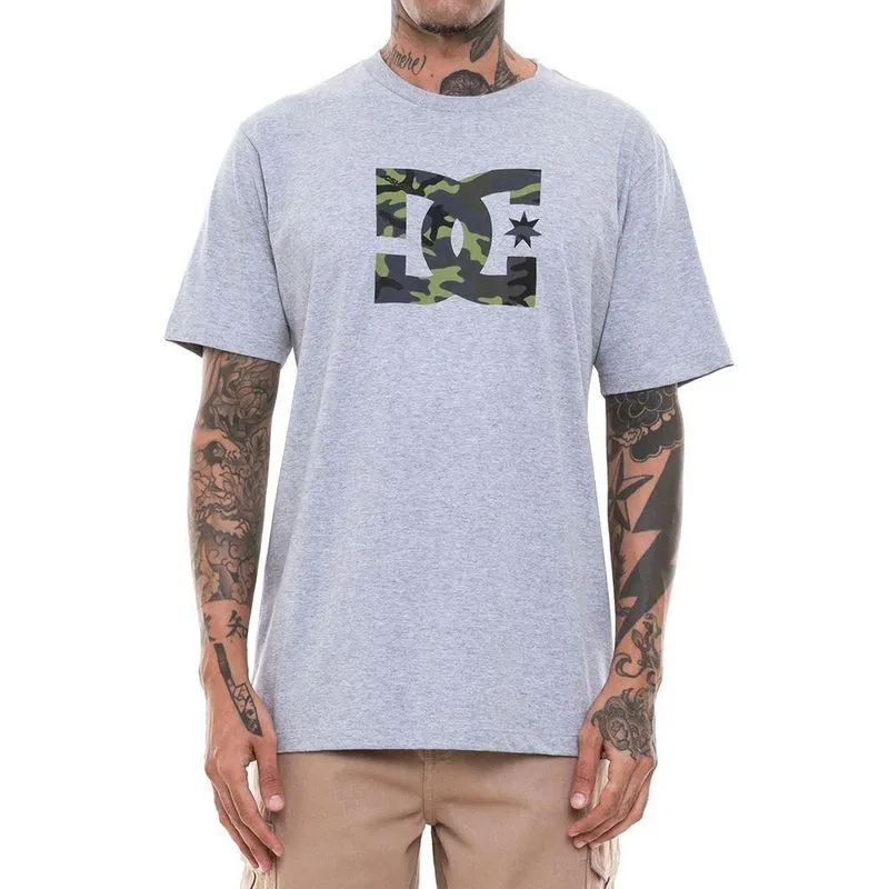 Camiseta DC Shoes DC Star Camo Fill Masculina Cinza Mescla M / cinza