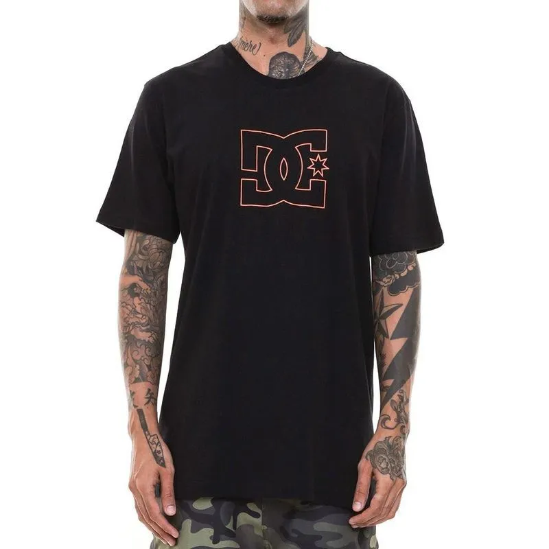 Camiseta DC Shoes Outline Star Masculina Preto P / preto