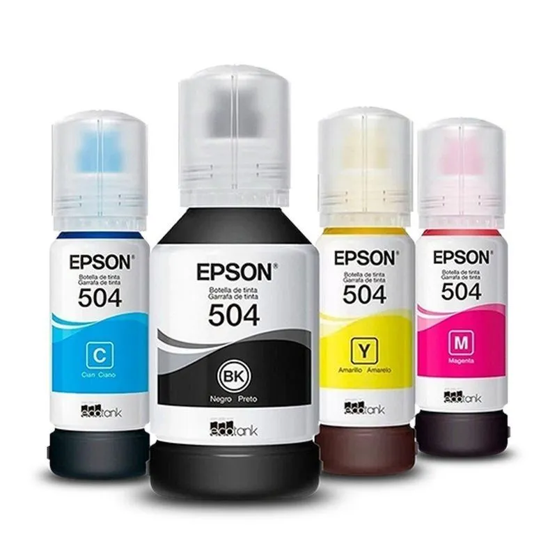 Tinta 504 - Kit 4 Cores Ref-eps173