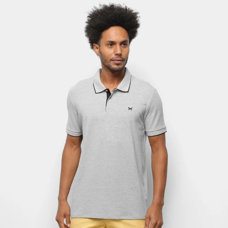 Camisa Polo Hering Masculina - Masculino - Cinza