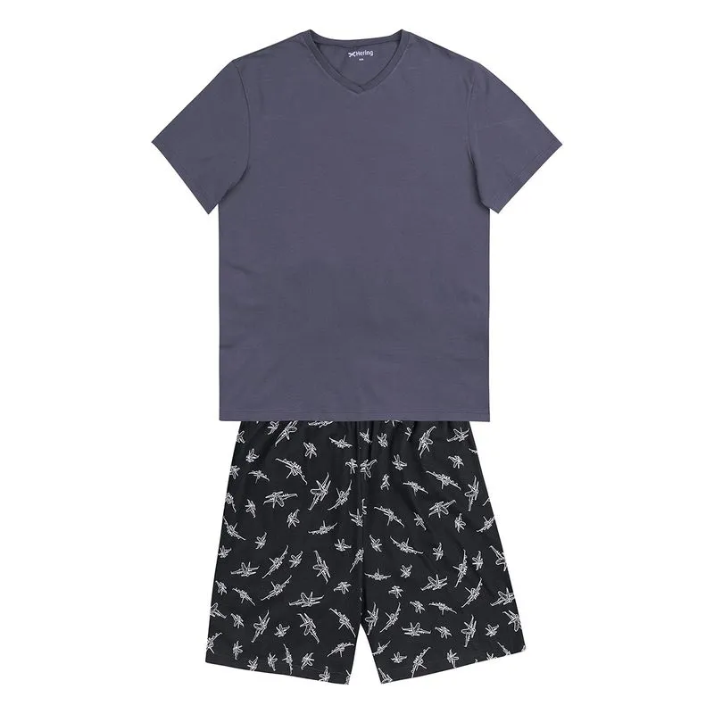 Pijama Curto Masculino Estampado