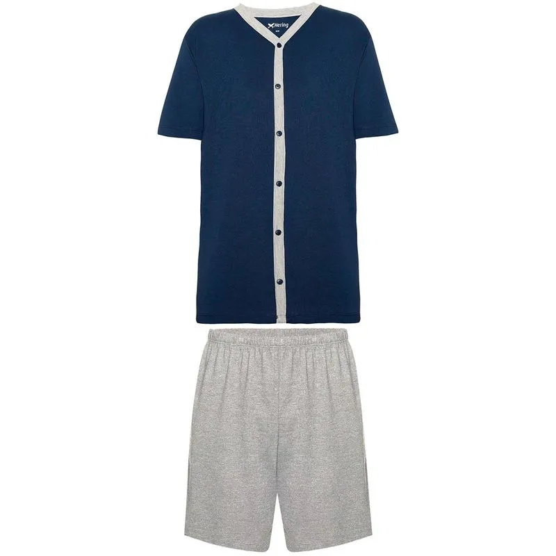 Pijama Curto Masculino Com Botões