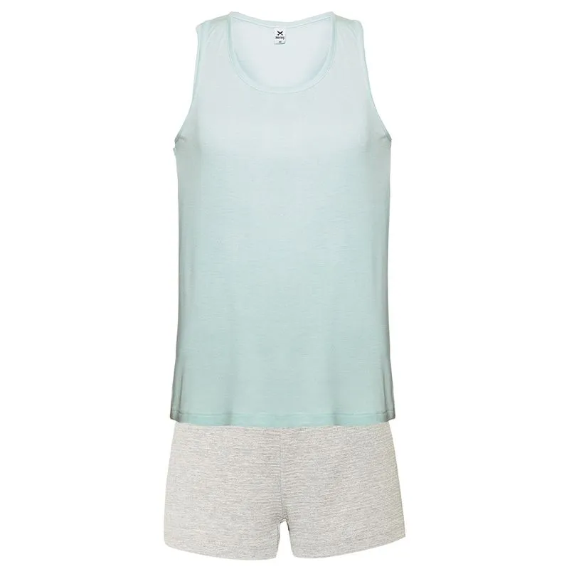 Pijama Feminino Curto Shorts Com Elástico