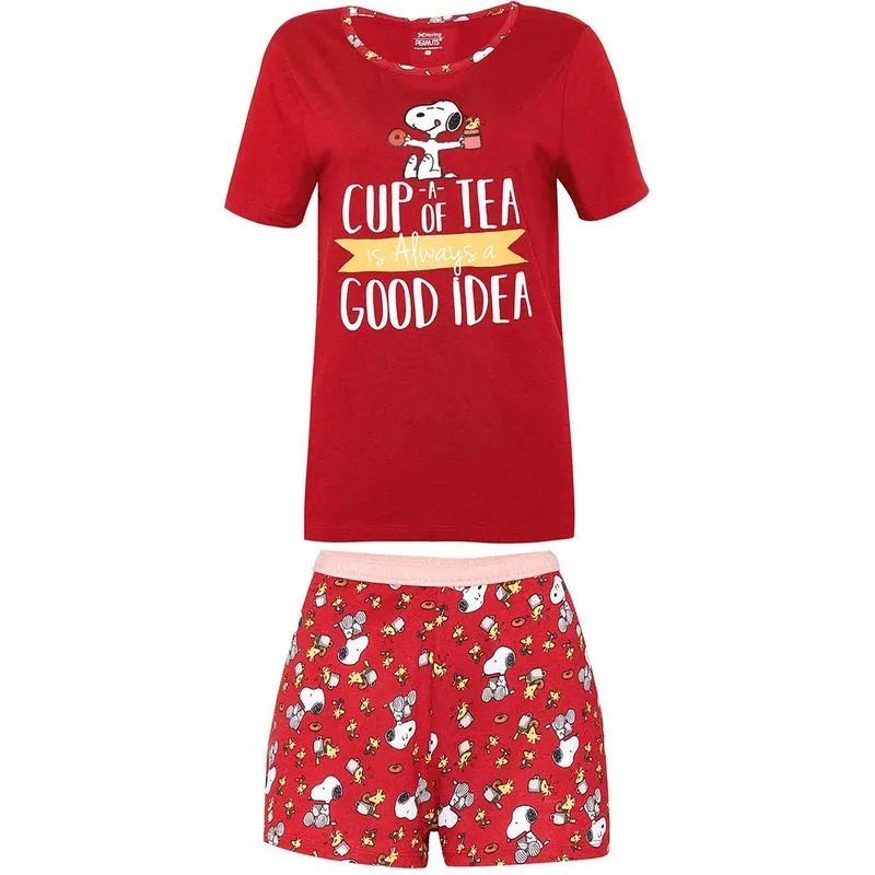 Pijama Feminino Curto Estampado - Peanuts
