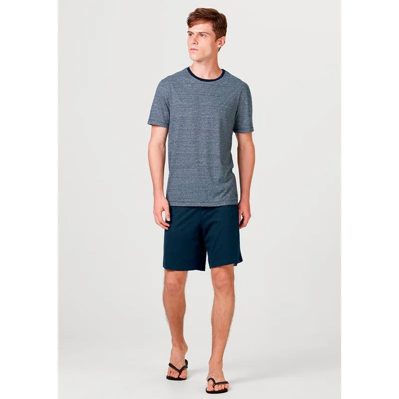 Pijama Masculino Curto Com Bermuda E Camiseta