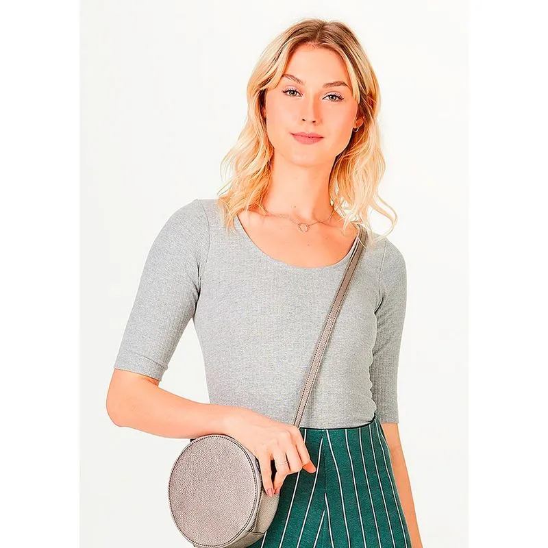 Blusa Feminina Básica Em Ribana