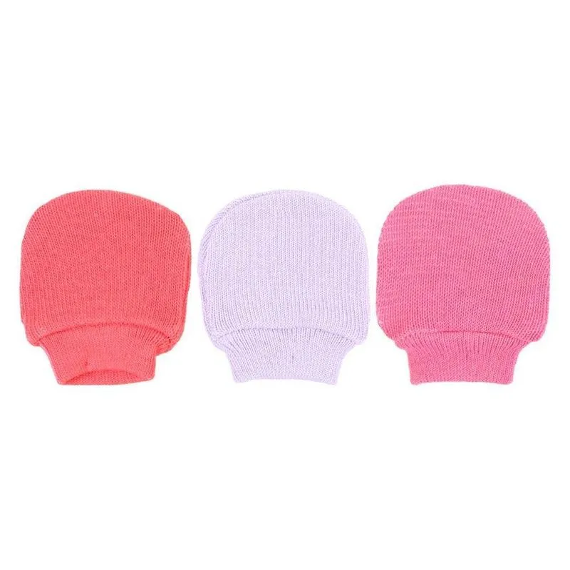 Kit Luva RN Pimpolho Tricô 3 Pares Rosa (MP)