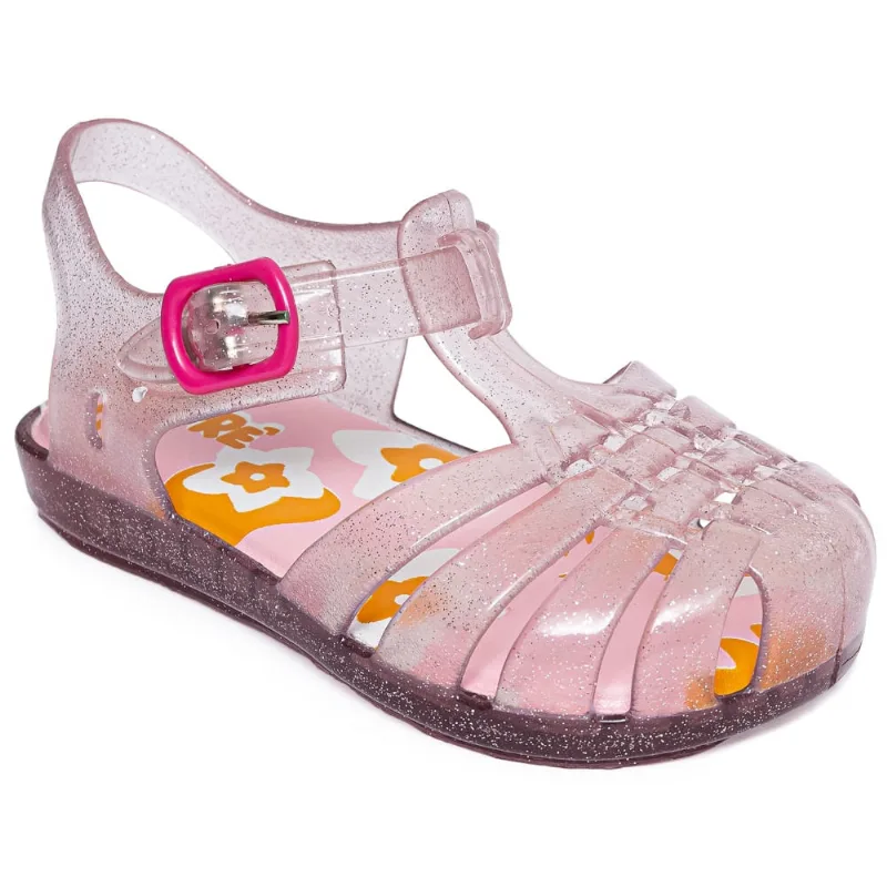 Sandália Menina Pimpolho Colorê PVC Rosa Glitter 0130363E 22 / Rosa