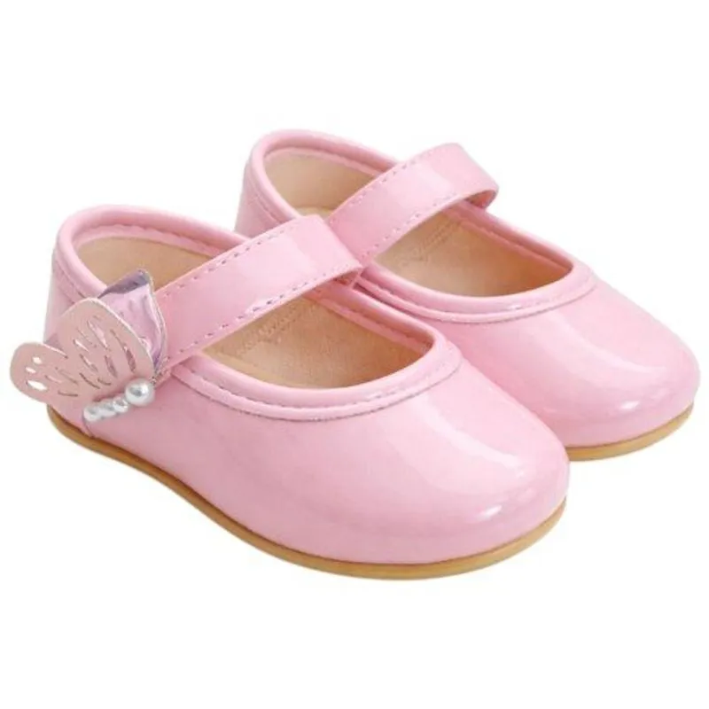 Sapato Infantil N° 21 Pimpolho Com Velcro Rosa (MP)