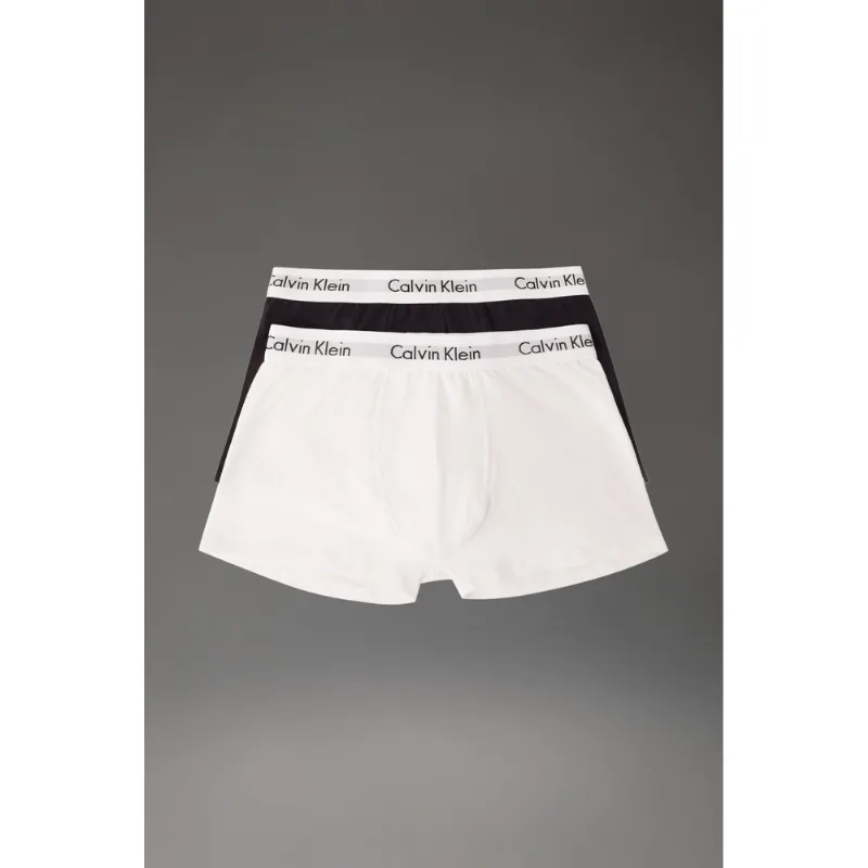 Kit 2 Underwear Trunk Classic Costura Frontal Elástico Preto Cueca Infantil Calvin Klein - Multicolor Kit 2 Underwear Trunk Classic Costura Frontal Elástico Preto Cueca Infantil Calvin Klein Multicolor 6/8