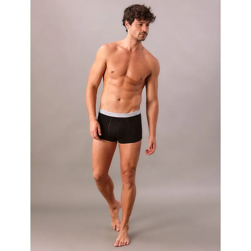 Kit 2 Underwear Trunk Cintura Baixa de Algodão Clássica Cuecas Calvin Klein - Preto Kit 2 Underwear Trunk Cintura Baixa de Algodão Clássica Cuecas Calvin Klein Preto m