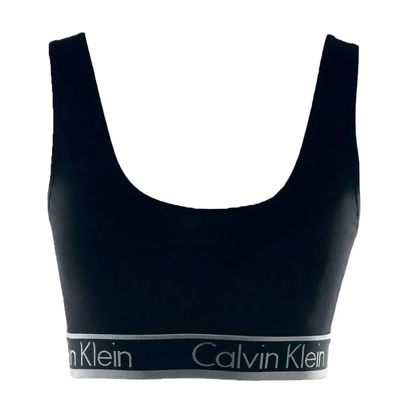 Top Regata Cotton com Elástico Bordado Logo Calvin Klein