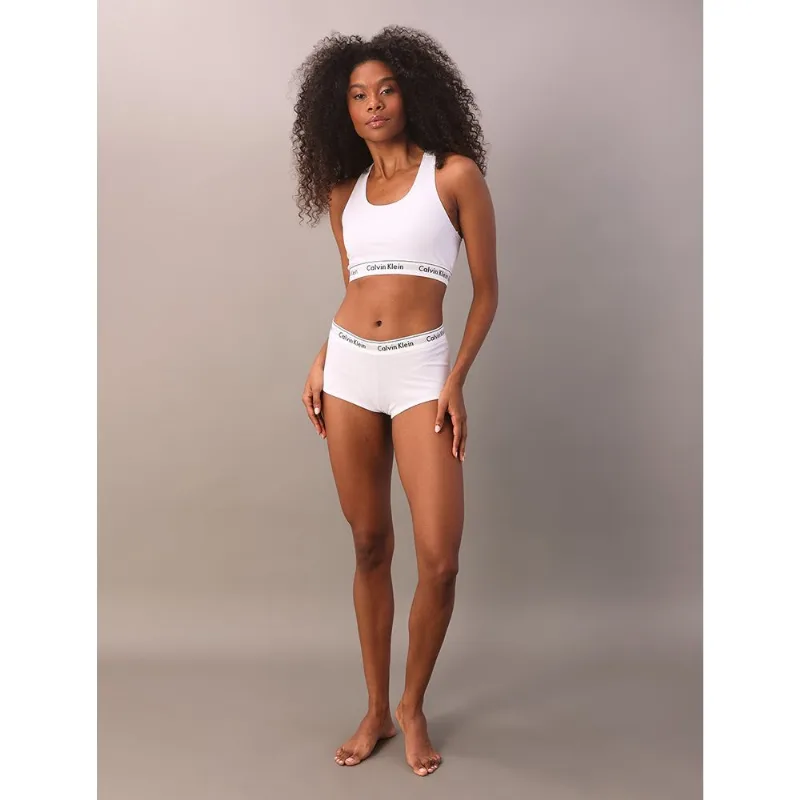 Calcinha Boyshort Modern Cotton Calvin Klein Underwear - Branco Calcinha Boyshort Modern Cotton Calvin Klein Underwear Branco s