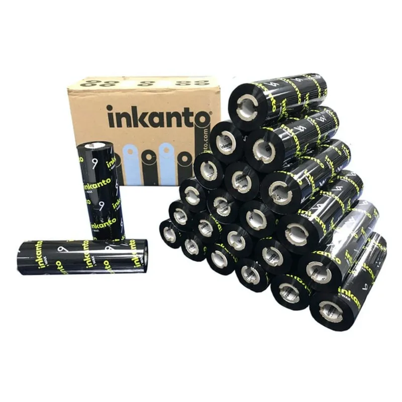 Kit 24 Un Ribbon Cera 110x91 Importado - Argox Elgin Eltron