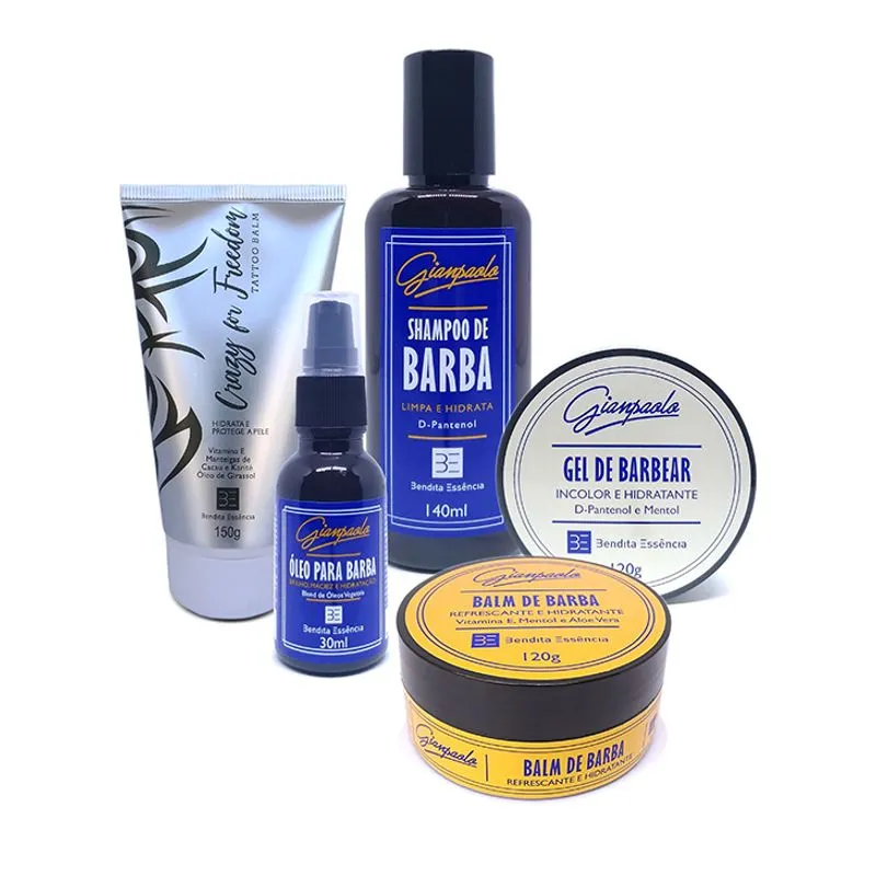 Bendita Essência Kit 12 Barba Média Ou Longa