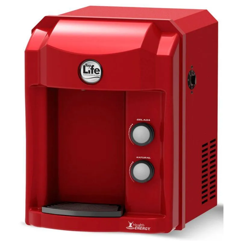 Purificador Alcalino He Top Life Vermelho 220V