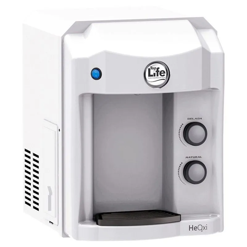 Filtro Purificador De Água Alcalina Ionizada Com Ozônio Gelado Branco 220V - Top Life