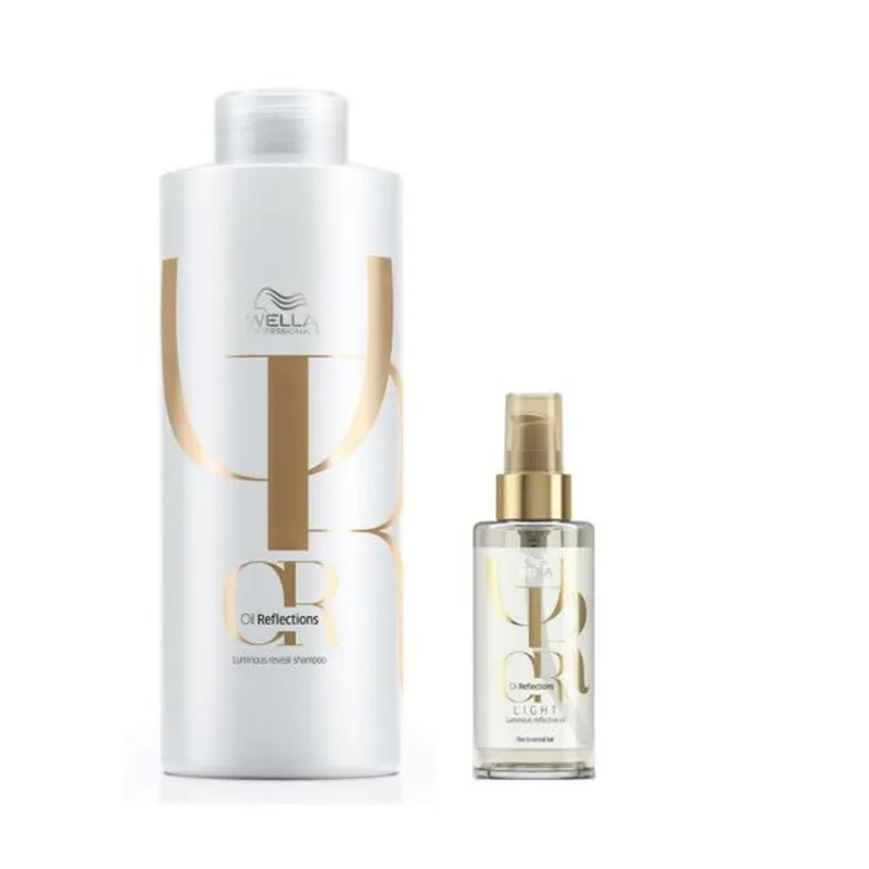 Kit Shampoo Oil Reflections 1l + 1 Oil Reflections Light 100ml