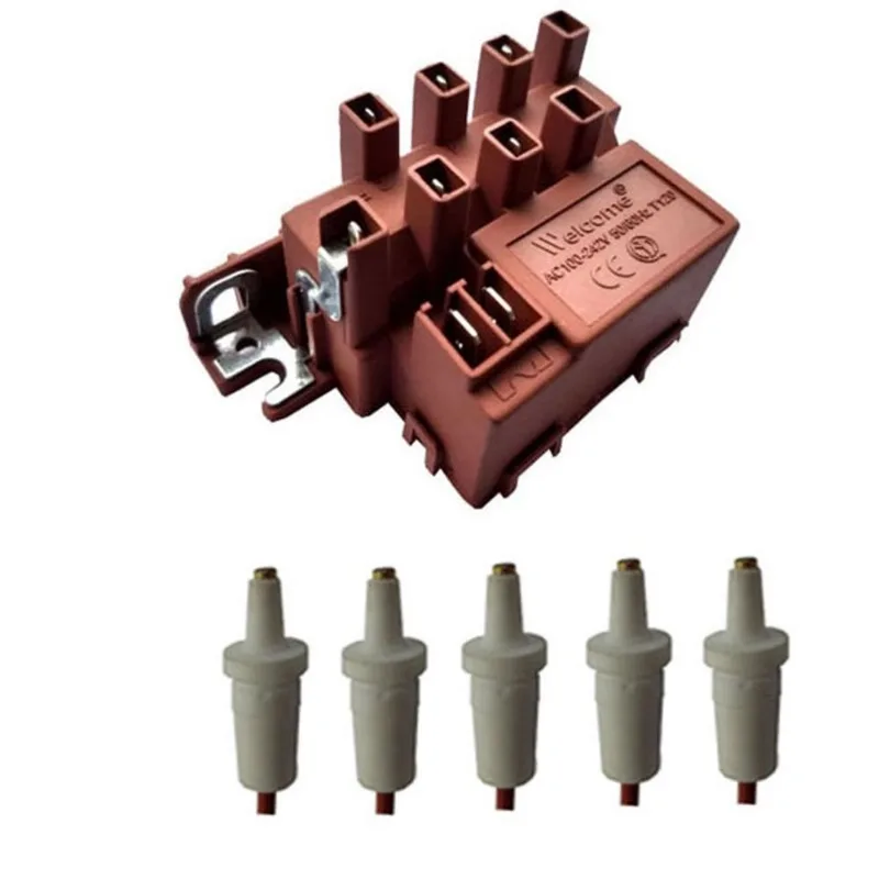 Kit 1 Usina Ignição E 5 Eletrodos Fogões Atlas Moderno