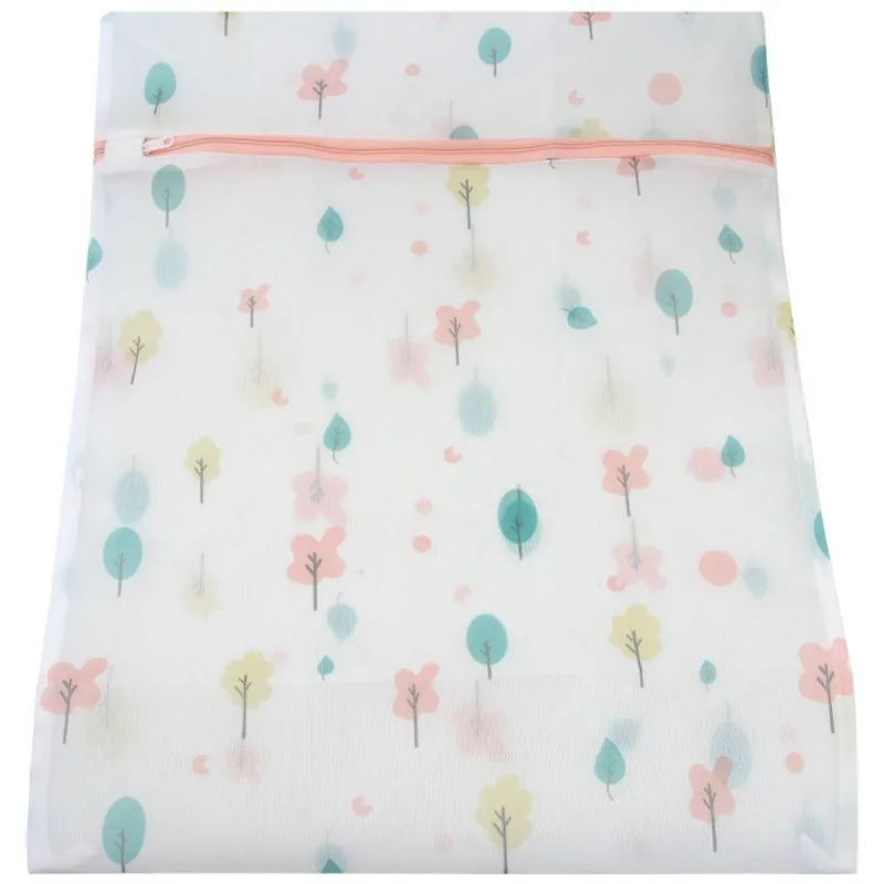 Kit 5 Sacos Para Lavar Roupas Delicadas Com Zíper 40x49 Cm