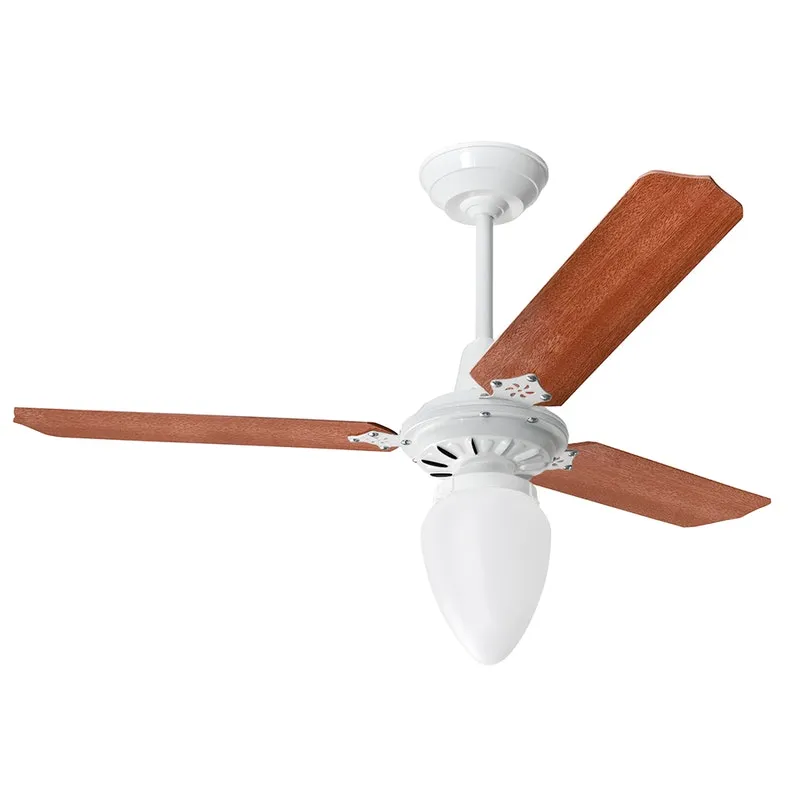 Ventilador de Teto Pera Loren Sid Branco Pás 220v Mogno M3
