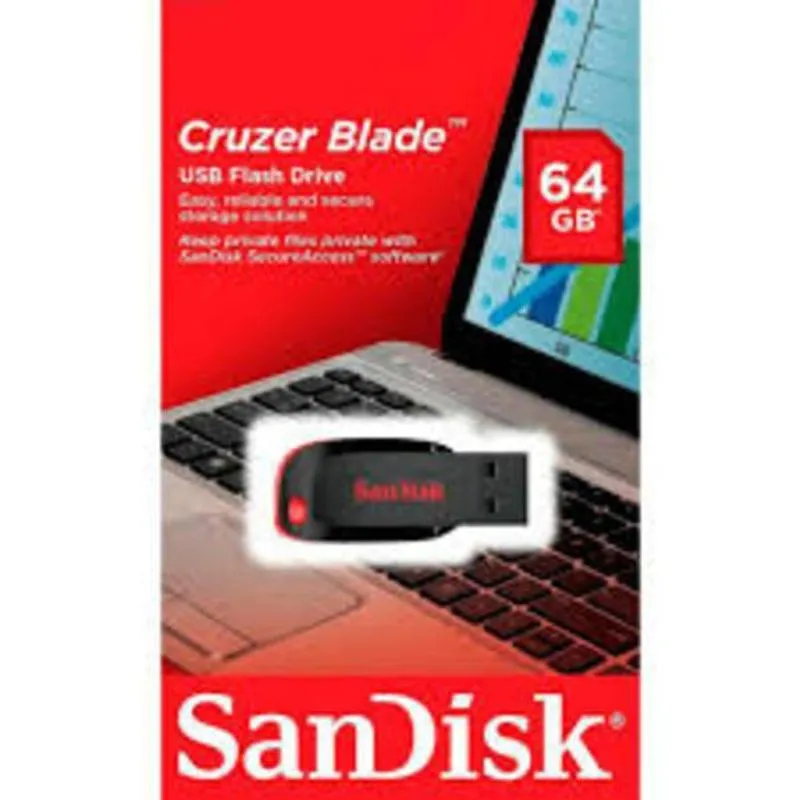 Pen Drive Sandisk Cruzer Blade 64gb