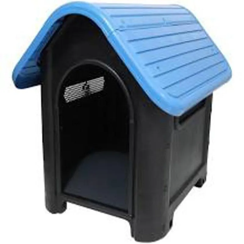 Casa Casinha De Cachorro N.3 Mecpet Média Desmontável Azul