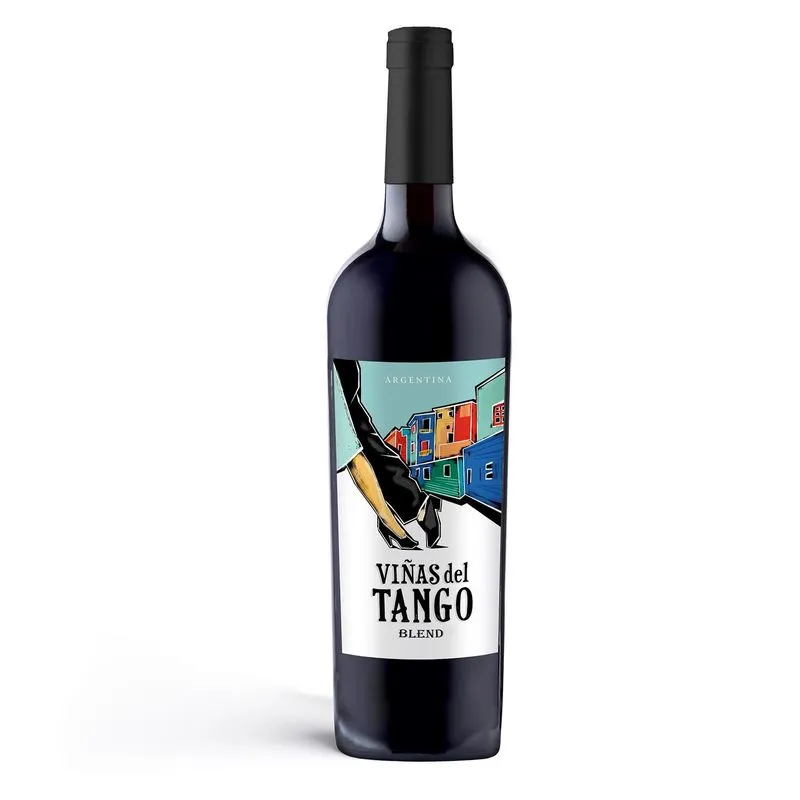 Kit Caixa 6 Vinho Merlot Cabernet Argentina Vina Del Tango