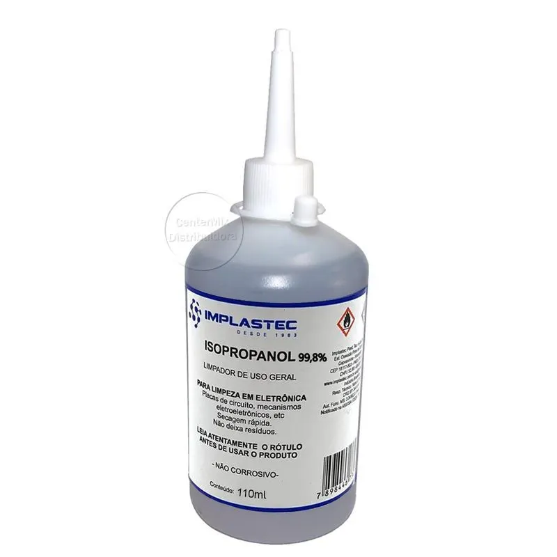 Kit 3 Álcool Isopropilico Limpeza Placas Circuito 110ml