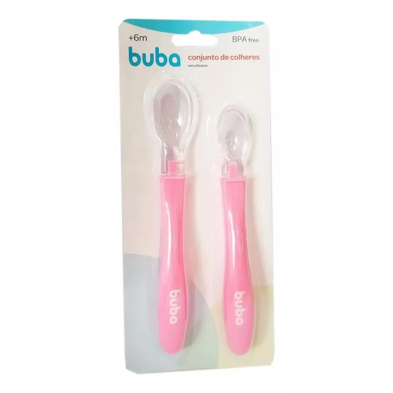 Conjunto De Colheres Em Silicone - Buba