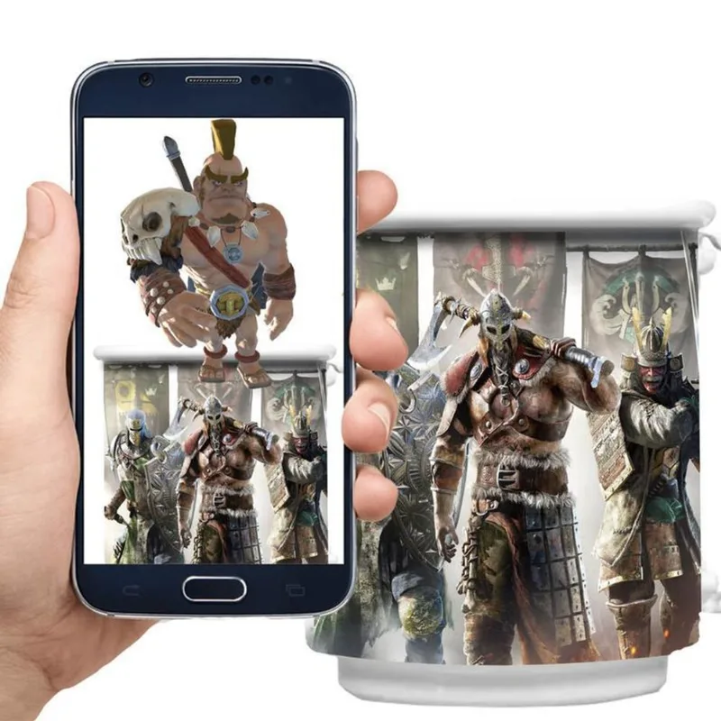 Caneca Com Realidade Aumentada Gladiador - Alumínio