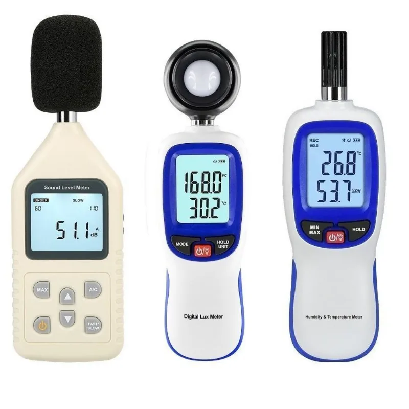 Kit Segurança Com Decibelímetro-luxímetro-termo-higrômetro